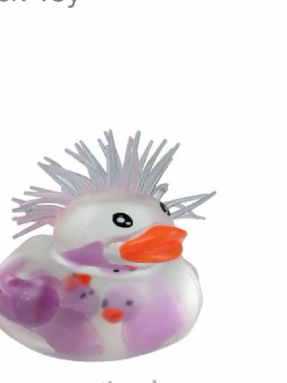 New Viral Orb Sugar Smooshies Ducky Duck Squeeze Purple Squishy Stringy Hair